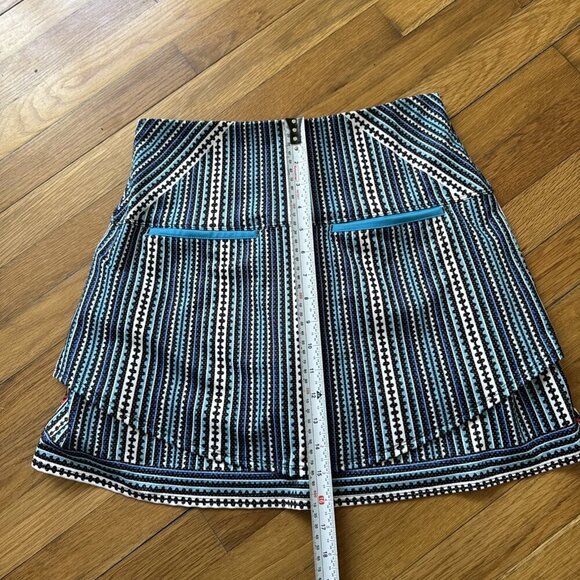 Lucky In Love Women's Skorts Blue Geometrical Tennis Golf Size S - Picture 6 of 7